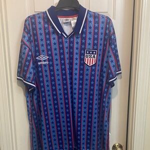 Umbro Blue & Red USA Star Stripe Soccer Shirt/Jersey